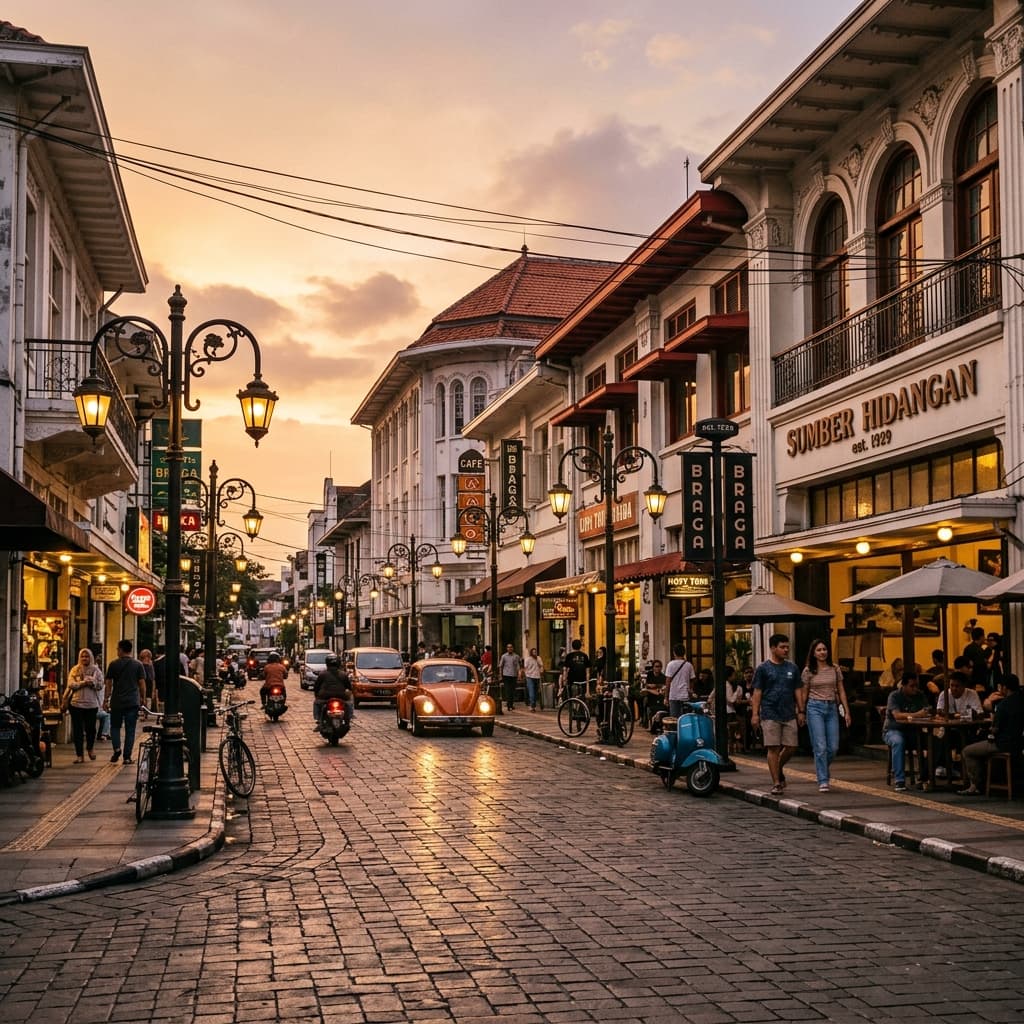 Jalan Braga - destinasi wisata Bandung
