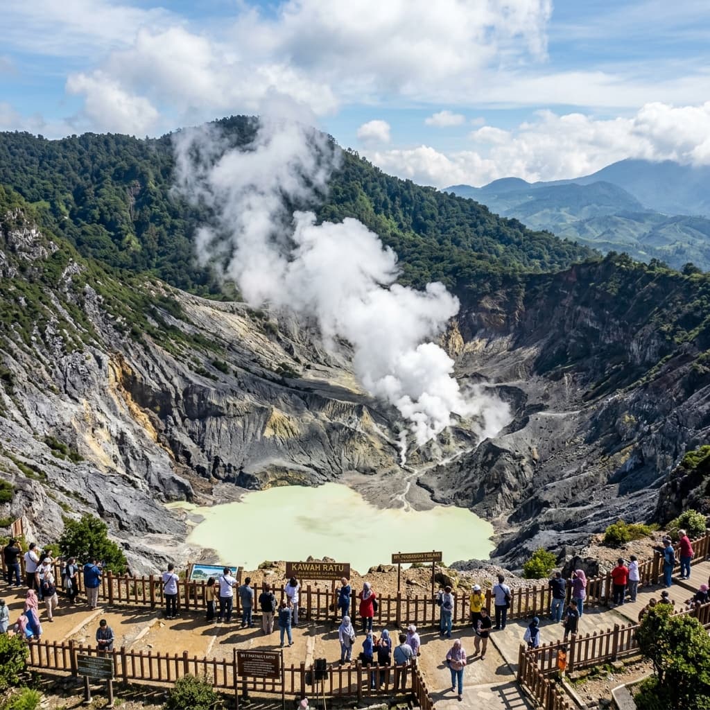 Tangkuban Parahu - destinasi wisata Bandung